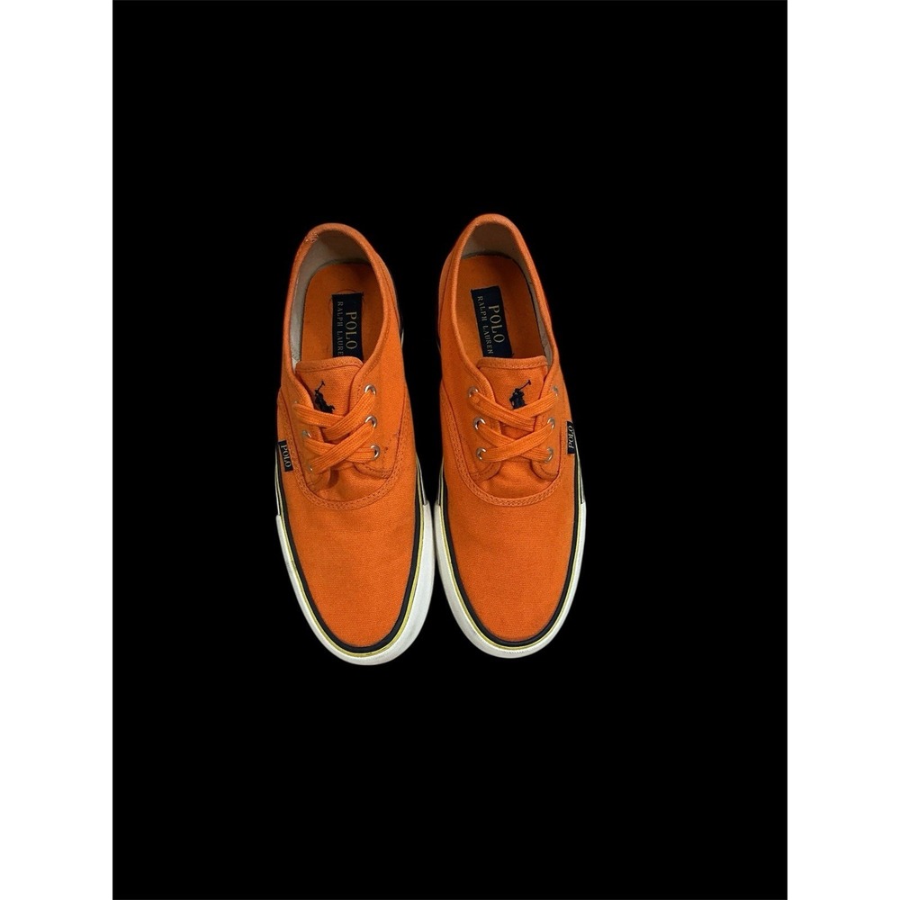 Ralph Lauren Polo Morray Orange Sneakers 9D